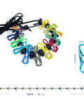 Retractable Portable Clothesline For Travel And Home Indoor Outdoor Drying With 12 Clips Heavy Duty Pegless Laundry Line in multi-color