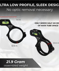 Ultra Low Profile Anti Cant Bubble Level For 30mm Scope Tubes With Hinged One Bolt Clamp In 6061 Aluminum Type III Hardcoat Anodized