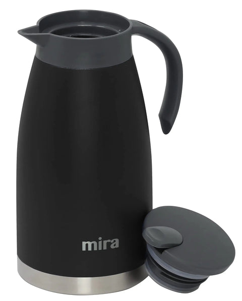 Stainless Steel Thermal Carafe Dispenser Vacuum Insulated Dual Wall Bottle For Hot Coffee Tea Or Cold Water 1.5 Liter 50oz
