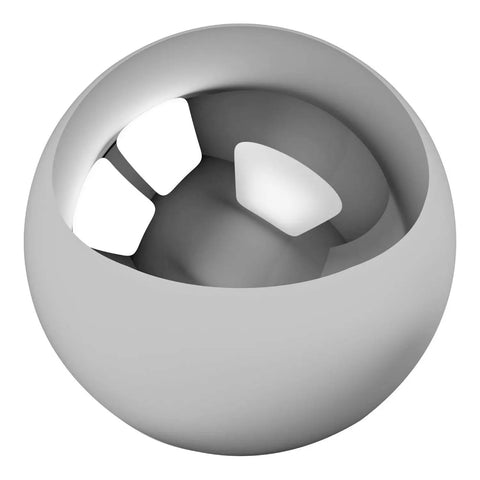 Three Eighths Inch Chrome Steel Bearing Balls G25 High Precision 52100 Grade For Mechanisms And Machinery 25 Pack Great For Linear Guides Ball Screws Housings And Precision Bearings in cutaway view