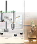 High-Performance Precision Benchtop Drill Press With Jt0 Chuck, 360-Degree Rotation And Variable Speed 400-4500Rpm on desktop with detailed design.