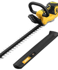 Cordless Hedge Trimmer For 20V Max Battery, 20 Inch Blade, Brushless Motor, showing yellow and black design