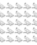 Heavy Duty Aluminum Shelf Bracket Clips 50 Piece Set For Adjustable Shelves In Kitchen Cabinets And Bookcases Silver Finish