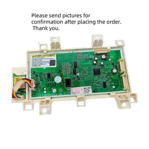 Washing Machine Inverter Control Board With Display Mainboard EBR891765 Replacement Parts For Easy DIY Fixes And Plug And Play Installation Durable Build High Compatibility With Popular Washers. Green LG washer control board with connectors