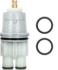 Shower Valve Cartridge Replacement Kit For Single Handle 13 14 Series Faucets with O-rings, front angle view.