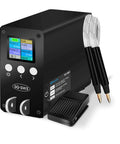 2500A Spot Welder For 18650 And 21700 Battery Packs with foot pedal and dual handles, ideal for nickel and copper welding.