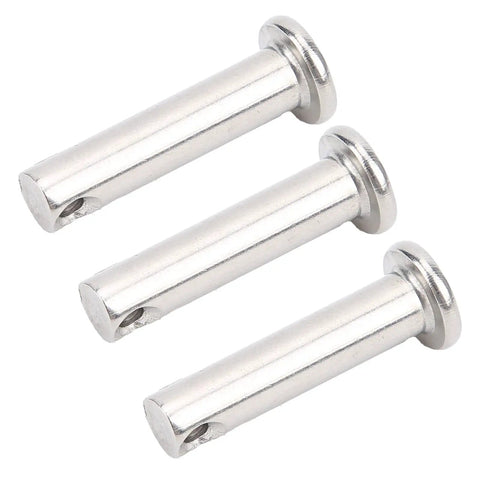Round Clevis Pins Set 50Pcs Stainless Steel Flat Head Hinge Pins M6x25mm For Coolers And Equipment Locating Linear Moving Parts 304 Stainless Steel