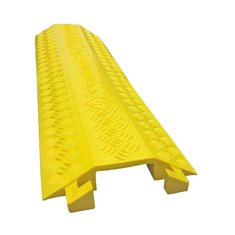 Drop Trak Cable And Hose Protector Cord Cover Medium Yellow 38 Inch Long 11 Inch Wide One And A Half Inch High Indoor Outdoor