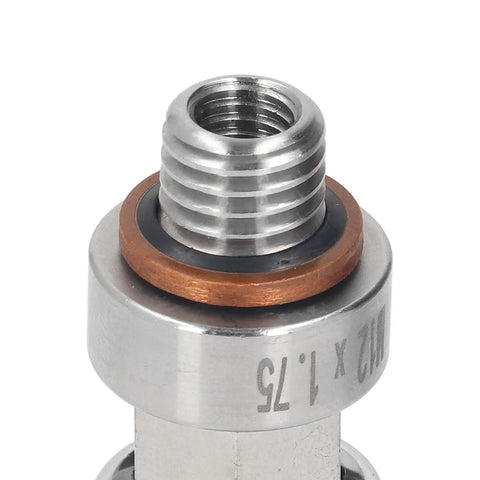 Heavy Duty Stainless Steel Self Tapping Oil Drain Plug M12x1.75 Repair Kit to Fix Stripped Threads On Your Car Or Truck Pan Like A Boss And Keep It Leak Free. stainless oil drain plug M12x1.75 with seal and washer