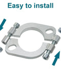 Straight Shot Exhaust Flange Repair Kit For 2.5 Inch Muffler Pipes featuring galvanized split flange for easy installation.