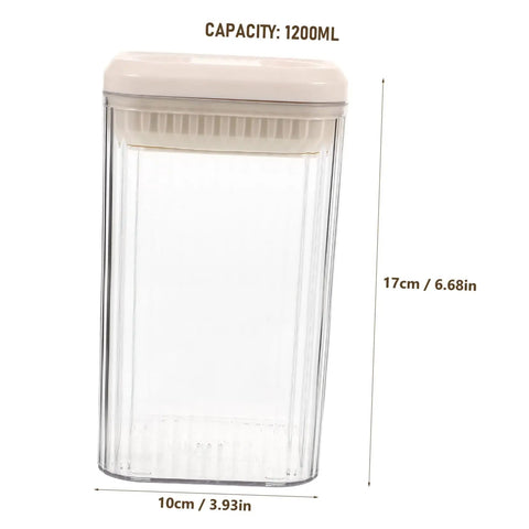 Keep Your Morning Grind Staying Dope And Fresh Inside This Space Saving Airtight Canister With A Tight Seal Lid, 1200ml capacity.