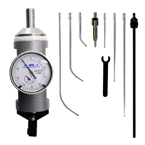 Coaxial Centering Indicator For Milling And CNC Machines - Quick No-Fuss Test Dial For Easy, Accurate Centering In Horizontal And Vertical Setups, Internal And External Diameters, Easy Feeler Swap