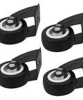 Built Tough Heavy Duty Sliding Door Wheels Featuring Whisper Quiet Rollers For Barn Door Hardware with black casters and brackets