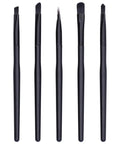 Five brushes from the Watch Cleaning Brush Set With Storage Box 5 Piece Soft Bristle Gear For Delicate Watch Care Maintenance And Repair