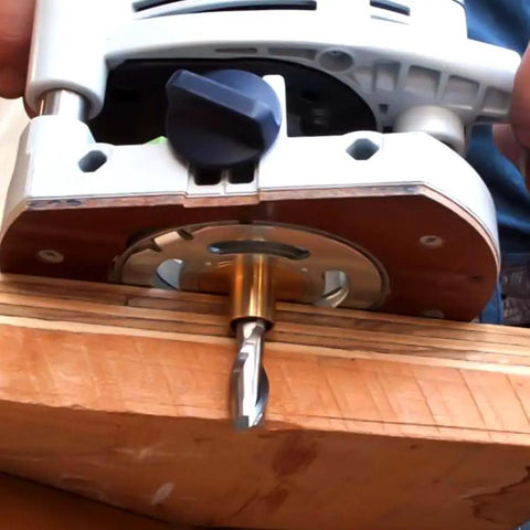 Top Shelf 5/16 Inch Brass Router Template Guide With Dead On Lock Nut Grip Replaces Oem 42054 for precise woodworking cuts on wood.