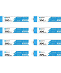 Eight Pack 300mAh 1S BT2.0 LiPo Battery With 1.0mm Banana Connector For Tiny Whoop Brushless Drones, 30C/60C Discharge, arranged display