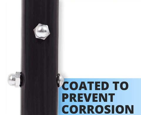 Beefy Yet Precise Heavy Duty Adjustable Floor Jack With Telescoping Reach And Self Centering Plates, corrosion resistant steel close-up