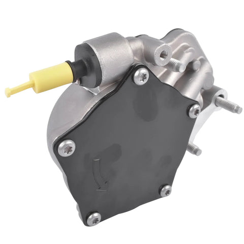 GELUOXI vacuum pump replacement for GM vehicles; metal body with black cover and yellow inlet nozzle