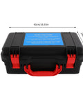 Upgrade your cleaning game with this heavy duty 1700W steam cleaner portable case, 43cm sturdy metal with red handle.