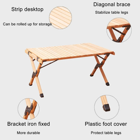 Wooden table with diagonal braces, iron brackets, and plastic foot covers; similar style to Two Pack Folding Wooden Luggage Stand For Hotel Rooms, Collapsible Luggage Rack With Strong Metal Connectors, Durable 100 Kg Capacity, Portable Guesthouse Stand, Space Saving Bracket Table Design.