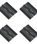 Rock Solid Acrylic Piano Hinges For Cabinet And Furniture Dead Easy Install Continuous Folding Design Compact 45X35MM Size Premium Build Pack Of Four displayed in a square configuration.