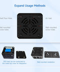 Hella Smooth Quad Network Mini PC Router With Intel I3 N305 Chipset And Sixteen GB Memory Plenty Of Storage For Pfsense And Serious Homelab Projects Any Day showing ventilation and mounting options.