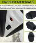 Heavy Duty Rubber Car Door Bumpers 10 Pack Oem Fit 82191 28010 Universal Front Rear Edge Guards shown in detail on vehicle door.