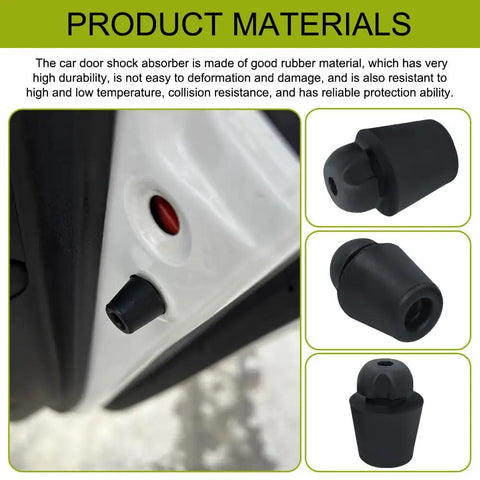 Heavy Duty Rubber Car Door Bumpers 10 Pack Oem Fit 82191 28010 Universal Front Rear Edge Guards shown in detail on vehicle door.