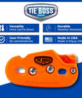 One Quarter Inch Medium Duty Tie Down System With Fifteen Foot Rope Weather Resistant 150 Lbs Working Load Jam Cleat