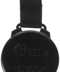 48 Inch Black Carabiner Key Reel Cord With Durable Clip Heavy Duty Nylon Cable shown from front angle