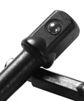 Ailgely Portable 24-Piece Impact Extension And Socket Adapter Kit Made From Top-Tier Chrome Steel For Super Tough Handling, Durable Performance, Easy On-The-Go Use, Plus Detent Balls That Securely Grip Sockets For Your Next Big Job. Black chrome steel socket adapter with detent ball
