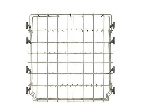 Top view of Lower Dishrack Assembly 808602302 For Dishwashers Gray Replacement Part Genuine OEM Style Durable Easy Install Rack