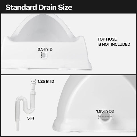 Plastic Urinal For Mens Waterless Urinal Easy Install Indoor Outdoor Use No Fuss No Splash Urine Diverter Large Capacity Durable Urinal For Bathrooms And Outdoor Toilets Perfect For Home Or Job Site