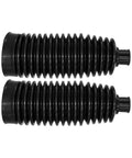 Beefed Up Rack And Pinion Boot Bellows For Nissan Altima Maxima Murano Pathfinder 2013 Through 2024 Steering Tie Rod End Boot Replacement D82033KA0A OE OEM Quality Easy Install Durable Weather Resistant; two black rubber boot bellows in horizontal position