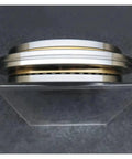 Rock Solid Yrt100 Rotary Table Bearing 100x185x38mm shown from the side, highlighting the precision steel design for CNC use.