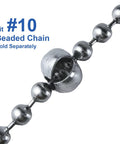 20 Pack Ball Bead Chain Stop 10.0mm Extra Large For Number Ten Beaded Ball Chain Curtain Louvers
