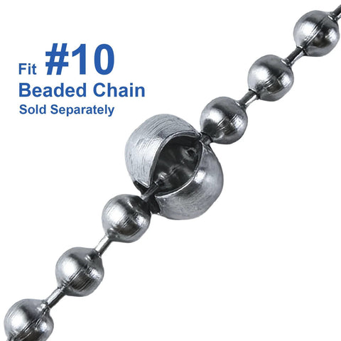 20 Pack Ball Bead Chain Stop 10.0mm Extra Large For Number Ten Beaded Ball Chain Curtain Louvers