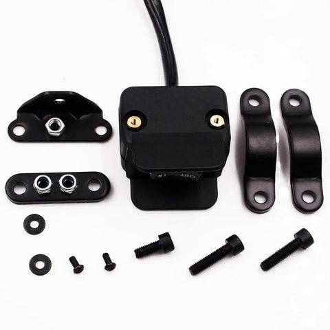 12V Mini Rocker Switch Handlebar Control For ATV And UTV Winches Waterproof Remote wired switch and mounting hardware components