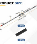 Diagram of MGN9 450mm Linear Sliding Rail Guide With MGN9H Carriage Block And Mini Guide Bearing For CNC Machines And 3D Printers.