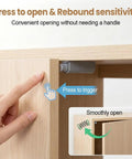 Demonstration of Magnetic Push Door Catches Set 10 Pack With Adjustable Head For Cabinets And Drawers in action