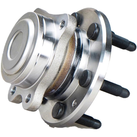 Front Wheel Bearing And Hub Assembly Fits Chevy Colorado 2015 2019 And GMC Canyon 2015 2019, Premium Replacement Hub Bearing Kit For Smooth Steering, Durable Front Wheel Hub Assembly, close-up view of the metal hub component.