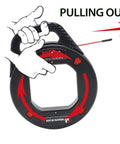 Non Conductive Fiberglass Fish Tape With Twist Design For Long Runs And Heavy Duty Pulling Multi Groove Wire Puller in use