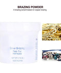 YUEHISY Brazing Powder For Jewelry Making 113g copper flux paste in a container for metalworking and repair tasks.