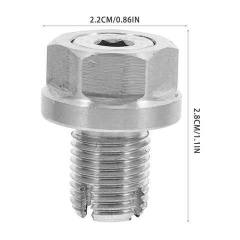 Sturdy Stainless Steel Self Tapping Oil Drain Plug With Rubber Washer For Auto Engines And Cars Perfect Quick Fix Repair Kit For Optimal Performance And Leak Free Driving Experience, 2.2cm x 2.8cm