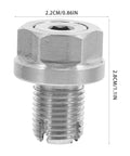 Get Your Car Running Smooth With This Awesome Self-Tapping Oil Drain Plug Kit Featuring Fresh Gaskets For Easy Auto Repair And No More Leaky Messes On The Driveway. silver self-tapping oil drain plug, 2.2cm x 2.8cm