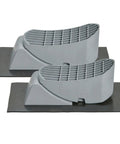 Base Pad Leveler Wheel Chock Set For RV And Trailer Leveling Blocks Heavy Duty Trailer Jack No Slip Mat tools on white background