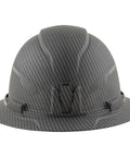 Hard Hat With Premium KARBN Pattern Full Brim Non Vented Design Padded Sweat Wicking Band And Top Pad Made For Electric Work Class E