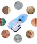 Heavy Duty Electric Strapping Tool Portable Handheld Pallet Baler Cuts And Heat Seals PP PET Bands No Buckles Needed in use with various package types.