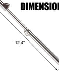 Tire Pressure Gauge With Straight On Foot Dual Head Chucks Heavy Duty Air Gauge Pro Grade 10 To 150 PSI measuring 12.4 inches