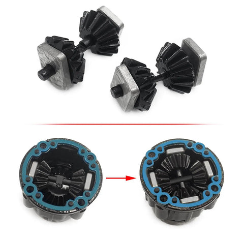 Heavy Duty Steel Bevel Gear Differential Set For Traxxas One Sixth 4WD XRT And One Fifth XMAXX 6S 8S RC Cars gear parts display